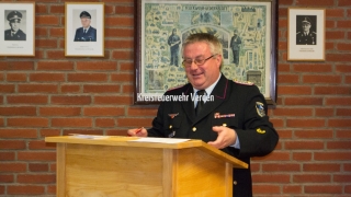 Kreisbrandmeister Hans-Hermann Fehling blickte in seiner Rede auf das vergangene Jahr zurück. Kreisbrandmeister Hans-Hermann Fehling blickte in seiner Rede auf das vergangene Jahr zurück.