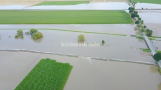 Deichbruch an der Innerste auf Höhe Heersums.