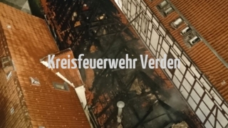 Schadensausmaß aus der Luft.