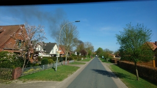Rauchentwicklung auf Anfahrt.