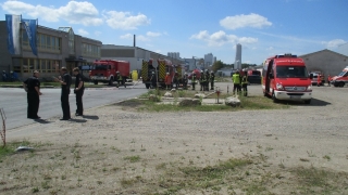 Einsatzkräfte vor Ort.