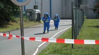 Einsatzkräfte vor Ort.