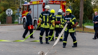 Im Rahmen der praktischen Prüfung musste ein Löschangriff durchgeführt werden.