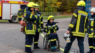 Im Rahmen der praktischen Prüfung musste ein Löschangriff durchgeführt werden.