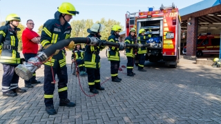 Im Rahmen der praktischen Prüfung musste ein Löschangriff durchgeführt werden.