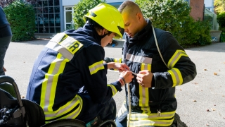 Die normale Ausbildung mitzumachen, ist für ihn selbstverständlich.