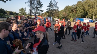 Deutsch-polnische Begegnung mit Überreichen von Gastgeschenken.
