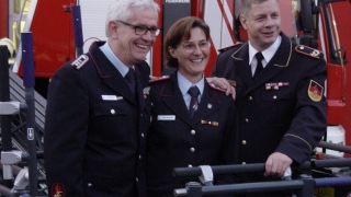 Udo Krause und Imke Weckmann mit Bundesjugendleiter Christian Patzelt auf dem Fachtag (v.l.).