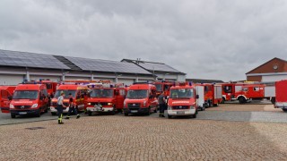 Die Kreisfeuerwehrbereitschaft Verden beim Hochwassereinsatz 2017 im Landkreis Hildesheim.