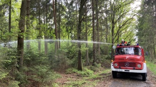 Einsatzkräfte vor Ort.