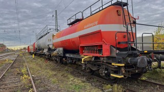 Der Ausbildungszug Gefahrgut im Verdener Bahnhof. Der Ausbildungszug Gefahrgut im Verdener Bahnhof.