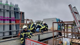 Befreiung einer eingeklemmten Person.