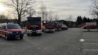 Einsatz der Kreisfeuerwehrbereitschaften Cuxhaven und Diepholz.