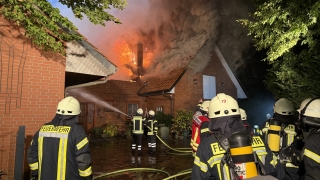 Löscharbeiten.