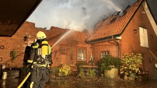 Löscharbeiten.