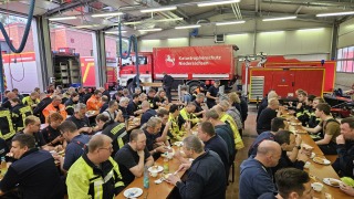 Der Fachzug Logistik versorgte die Einsatzkräfte während der Übung.