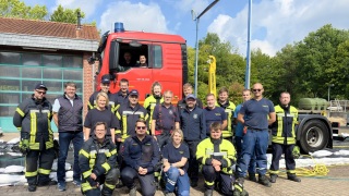 Übung Hygieneschleuse.
