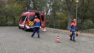 Verkehrsabsicherung.