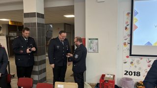 Benjamin Knoblauch(Stadt Achim) wurde mit der Florianmedaille ausgezeichnet.