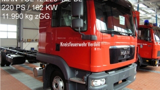 ... aufgebaut auf einem MAN Fahrgestell.